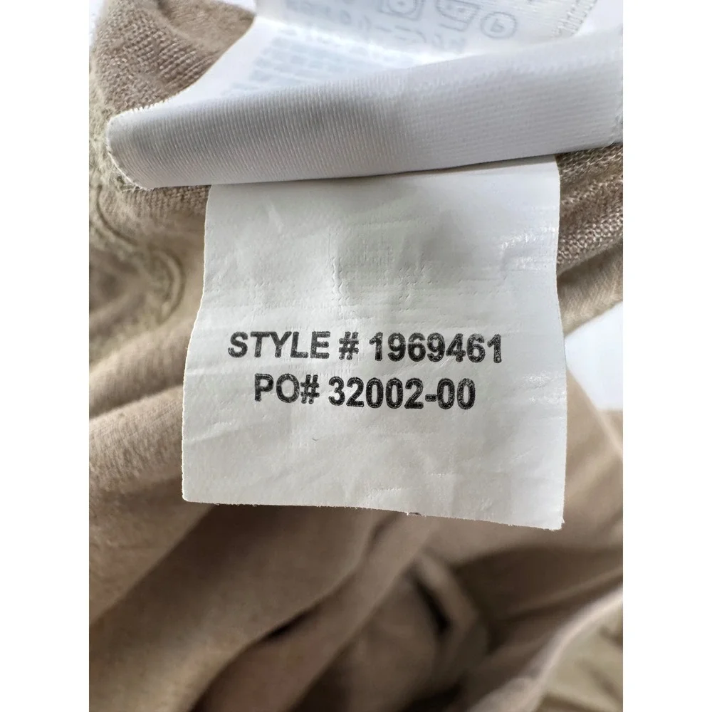 Prana Mantra Straight Leg Hemp Blend Pants Tan Khaki Womens Small Yoga Bohemian